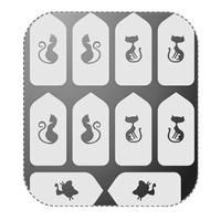 Трафареты серебряные Irisk, 016