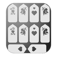 Трафареты серебряные Irisk, 031
