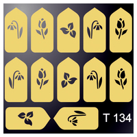 Трафареты серебряные Irisk, 134