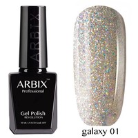Гель-лак Arbix Galaxy (звёздная пыль) №01, 10 мл