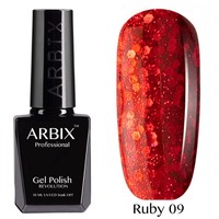 Гель-лак Arbix Ruby (огненный рассвет) №09, 10 мл