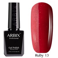 Гель-лак Arbix Ruby (пылающая страсть) №13, 10 мл