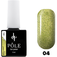 Гель-лак POLE Brilliant rain №04 "Olive" (8 мл)