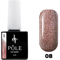 Гель-лак POLE Brilliant rain №08 "Mauve" (8 мл)