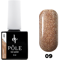 Гель-лак POLE Brilliant rain №09 "Sand" (8 мл)