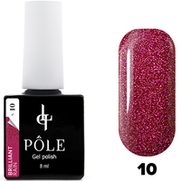 Гель-лак POLE Brilliant rain №10 "Red" (8 мл)