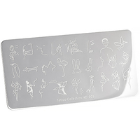 Трафарет для стемпинга металлический Irisk (TATTOO COLLECTION ND-003) 113
