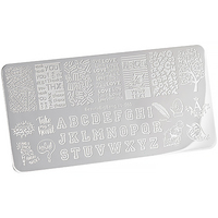 Трафарет для стемпинга металлический Irisk (BEAUTYBIGBANG XL-061) 123