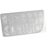 Трафарет для стемпинга металлический Irisk (BEAUTYBIGBANG XL-085) 128