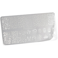 Трафарет для стемпинга металлический Irisk (BEAUTYBIGBANG XL-10) 116
